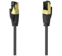Hama 00200692 Network cable patch CAT 8 S/FTP 1.5 m Black gold con...