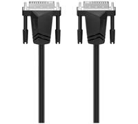 Hama 00200706 DVI Cable DVI-I 24+5-pin Black 1.50 m Monitor Cable