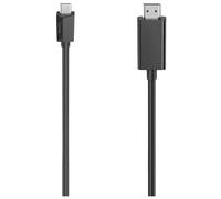 Hama 00200718 USB-C Adapter cable HDMI plug 1.50 m Black 4K UHD