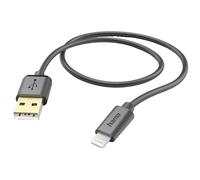 Hama 00201580 USB 2.0 Apple Lightning Black 1.50 m USB-A plug