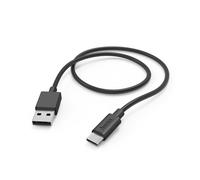Hama USB A to USB-C Charging Cable 1 Metre Black