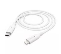 Hama USB C Lightning Charging Cable 1 Metre White 1 m White