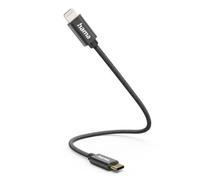 Hama 00201601 lightning cable 0.2 m Black
