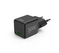 Fast Charger, USB-C, PD/QC/GaN, Super Mini Charger, 30 W, Black