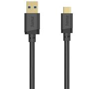Hama 00202006 USB cable USB 3.2 Gen 1 (3.1 Gen 1) 1.5 m USB A USB C 5 Gbit/s Black