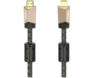 Hama 00205025 HDMI Cable Brown 1.50m 4K UHD Monitor Audio Visual C...