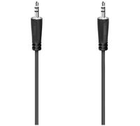 Hama 00205116 Audio Cable Jack to Jack 3.5 mm Black 5 m
