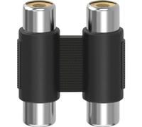 Hama 00205181 RCA Adaptor [1x RCA Female to 1x RCA Socket] Black