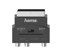 Hama 00205268 S-Video to 3x RCA Adapter Black AV Cable for Audio V...
