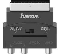Hama 00205268 video cable adapter S-VHS 3 x RCA + SCART (21-pin) Black