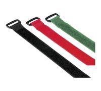 Hama 00221006 Cable Tie Hook-And-Loop Reusable Black Green Red 20X...