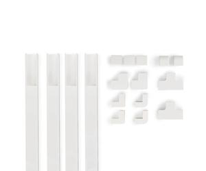 Hama 00221017 cable organizer Universal Cable duct White 4 pc(s)