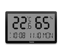 Hama 00222232 Lombok Digital Thermometer And Hygrometer Indoor Black