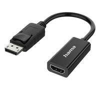 Hama DisplayPort Male to HDMI Female Converter, Ultra-HD 4K, Black, *E