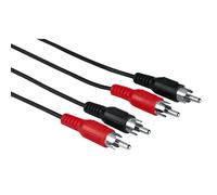 Hama 1.2m RCA Cable Audio Connection Cable 2x RCA Plugs Stereo RCA HiFi Chinch