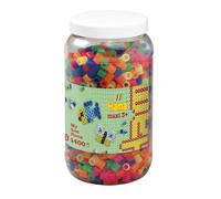 Hama Maxi Beads 10.8542 – 1,400 in Tub – Neon Mix