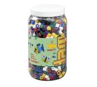 Hama Maxi Beads 10.8540 – 1,400 Beads in Tub Solid Mix – Klein Single