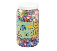 Hama Maxi Beads 10.8541 - 1,400 pcs in Tub - Pastel Mix