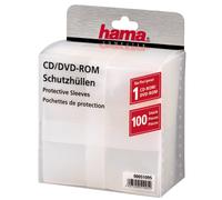 Hama 100x Pp Plastic Protective Sleeves CD Covers DVD Blu Ray CD