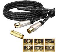 Hama 10m Antenna Cable 120db Coaxial-Cable 8K 4K HD TV LED LCD Oled