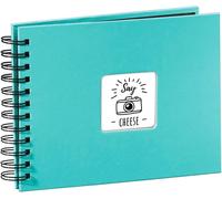 Hama 113673 Fine Art Spiralbound Photo Album, 24 x 17cm, Turquoise, Turquoise