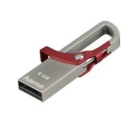 Hama 123919 8GB Hook Style Flash Pen USB, Grey/Red