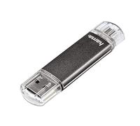 Hama 123925 Laeta Twin 32GB USB 2.0 Flash Pen Drive,Grey