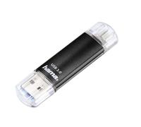 Hama 124001 Laeta Twin OTG USB 3.0 Flash Drive black 128 GB