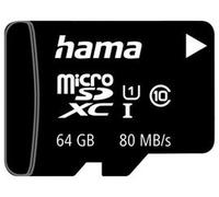 HAMA 124140 MICROSDXC 64GB CLASS 10, WITH ADAPTOR