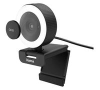 Hama 139989 Webcam 2560x1440 Pixel Clip mount Stand Stereo microphone