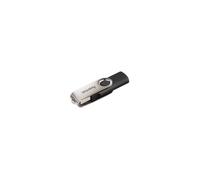 Hama 94175 Rotate FlashPen, USB 2.0, 16GB, 10MB/s - Black | Silver