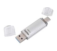 Hama 16Gb USB Flash Drive with USB 3.0 & USB 3.1 Type-C Silver, 00124161 16 gb