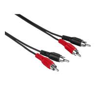 Hama 2.5m RCA Cable Audio Connection Cable 2x RCA Plug Stereo RCA HiFi Chinch