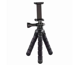 Hama 2-in-1 Mini Flex Tripod for Smartphone/GoPro/Action Camera/Black