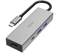 Hama 200107 USB-C Hub 4 ports Grey USB 3.2 Gen 2 multiport splitter