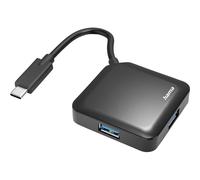 Hama 200112 USB-C USB 3.2 Gen 2 multiport hub Black 4 ports