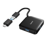 Hama 200116 USB hub 4 ports USB 3.0 Black