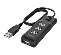Hama 200118 USB 2.0 hub 4 ports black