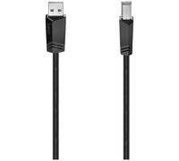 Hama 200602 USB cable USB 2.0 USB-A to USB-B 1.50 m Black