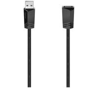 Hama 200620 USB cable USB 2.0 USB-A socket to plug 3m Black USB Cables