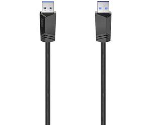 Hama 200624 USB cable USB 3.2 Gen1 USB-A plug 1.50m Black