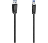 Hama 200625 USB cable USB 3.2 1st Gen USB-A to USB-B 1.50 m Black