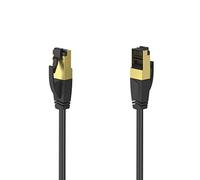 Hama 200692 1.50m CAT8 Network Cable 40Gbps S/FTP Shielded Zero Halogen, black, 1.5 m