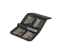 Hama 24-in-1 Mini Screwdriver Set, Resilient Steel, Leather-Look Case