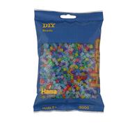 Hama 201-53 Iron-On Beads 3000 Stationery Transparent