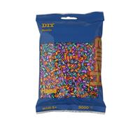 Hama 201-92 3,000 Beads in Bag Striped Mix 92, Multicolour