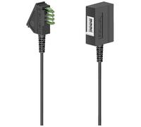 Hama 201101 Phone Cable 1x TAE-Uplug 1x TAE-U socket Black 6m