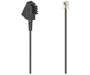 Hama 201145 Phone Cable TAE-F to RJ11 Black 1.5 m