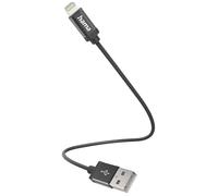 Hama USB-A to Lightning 20cm Charing Cable - Black