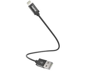 Hama 201578 USB charging cable Apple Lightning USB-A 0.20 m Black